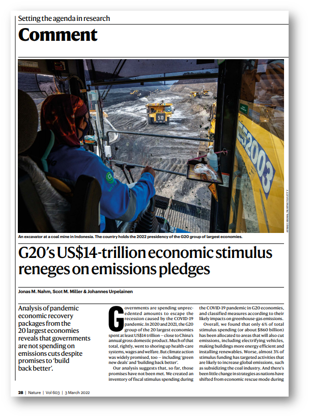 本文节选自外刊《自然》(nature/ comment /02 march 2022)g20s us$