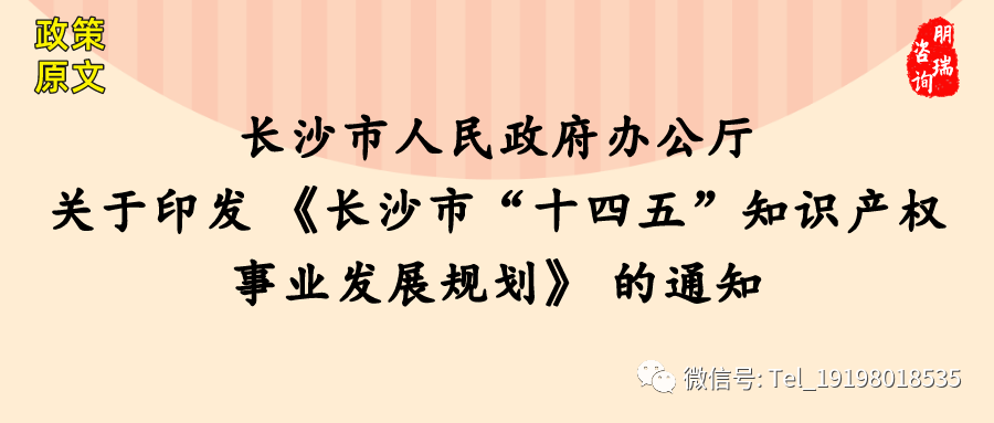 政策文件长沙市十四五规划政策汇总