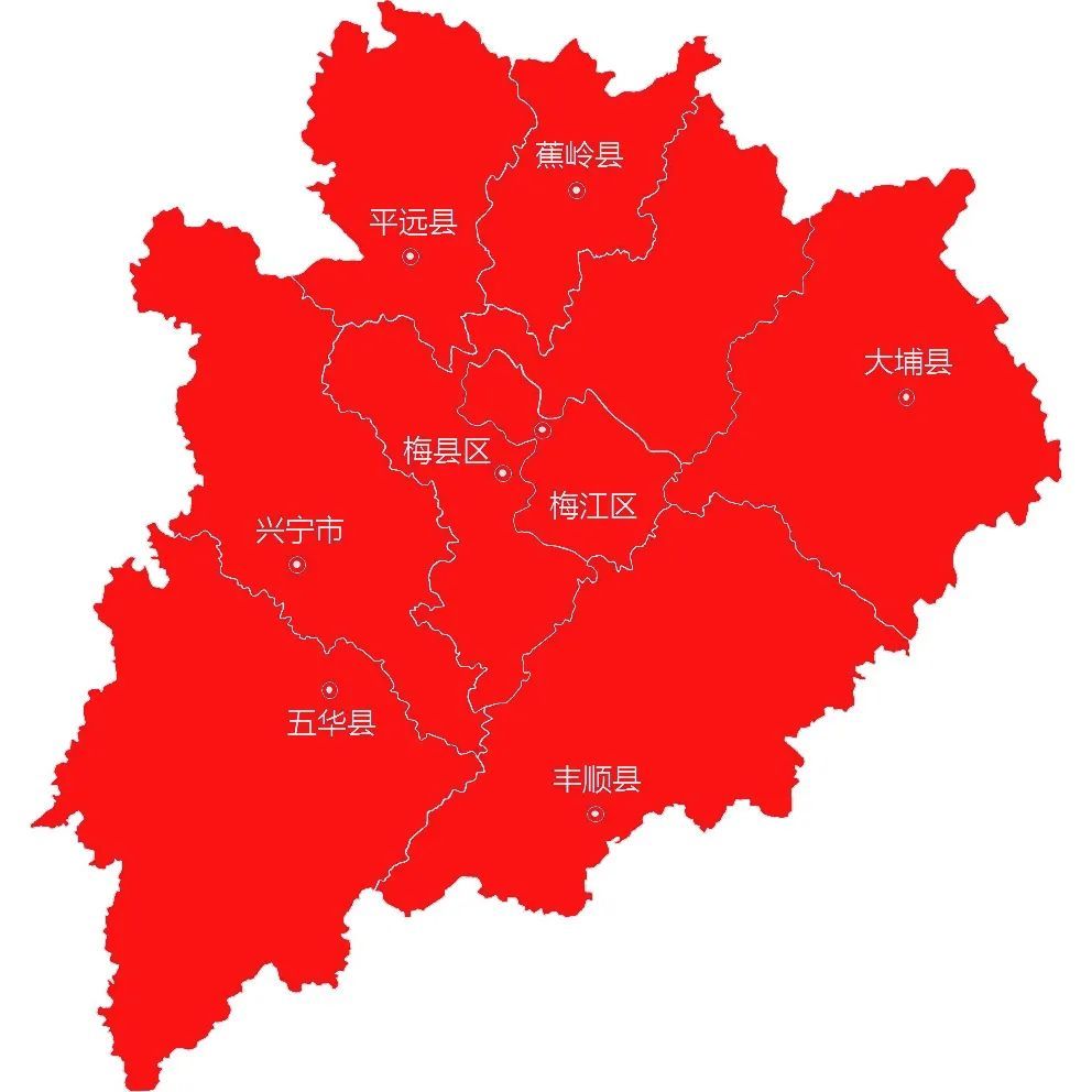 广东省最新行政区划公布梅州2区1县级市5县