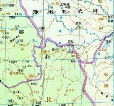 通过地图了解河南省信阳市从古到今的历史变迁