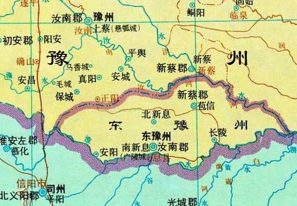 通过地图,了解河南省信阳市从古到今的历史变迁