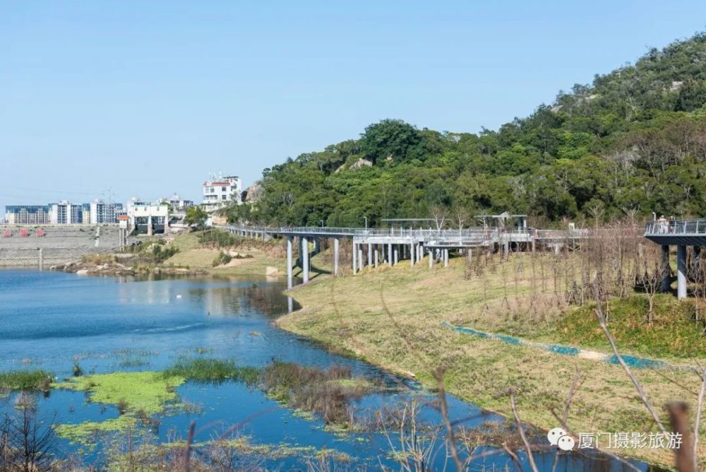 目前厦门山海健康步道林海线(b线),经金山,湖边水库,忠仑公园,云顶