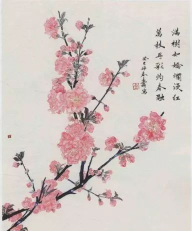 书画联盟丨写意桃花的画法