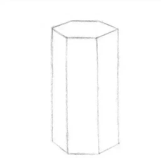 素描素描最最基础的知识我用六棱柱教给你