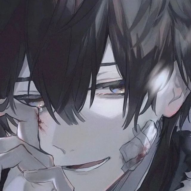 病娇男头·暗黑丧系男生头像