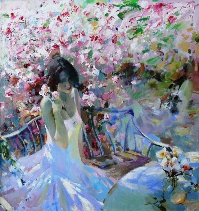 鉴赏｜阳光灼热、繁花似锦，俄罗斯画家的大笔触油画作品欣赏