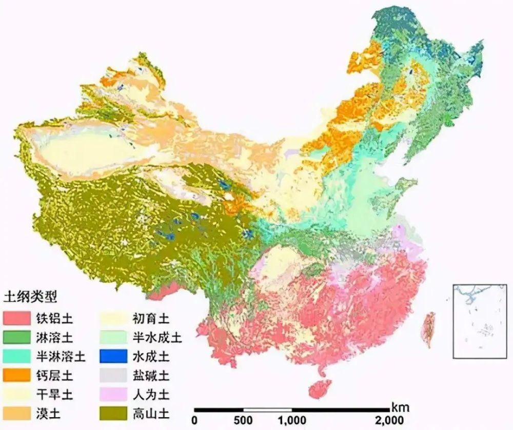 我国土壤分布示意图秦岭-淮河以南以红壤为主秦岭-淮河以北黄壤或