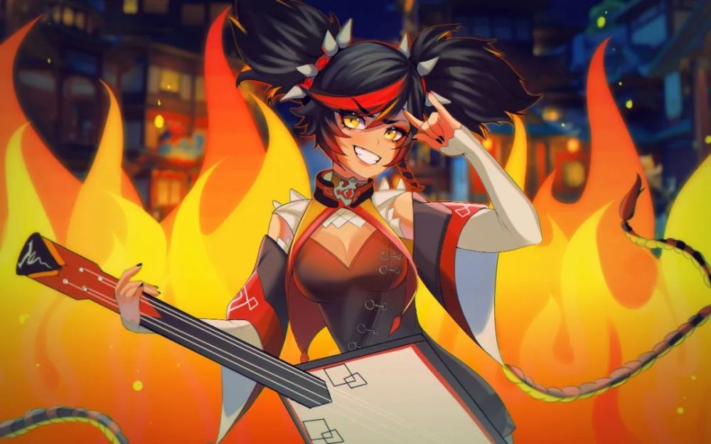 辛焱同人壁纸精选一起来嗨吗原神