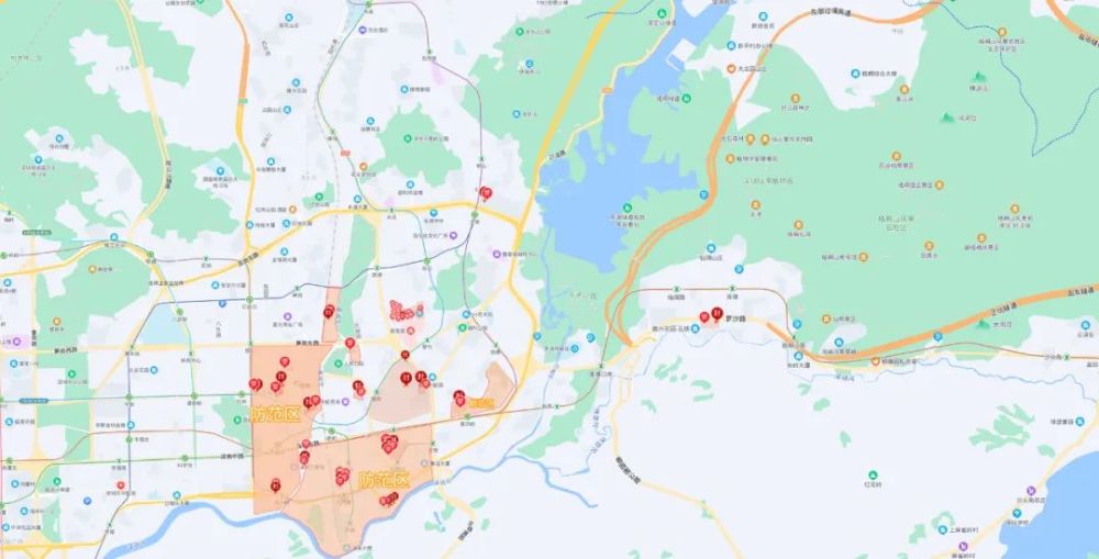 自2022年3月21日起,罗湖区在黄贝街道划定封控区,管控区和防范区