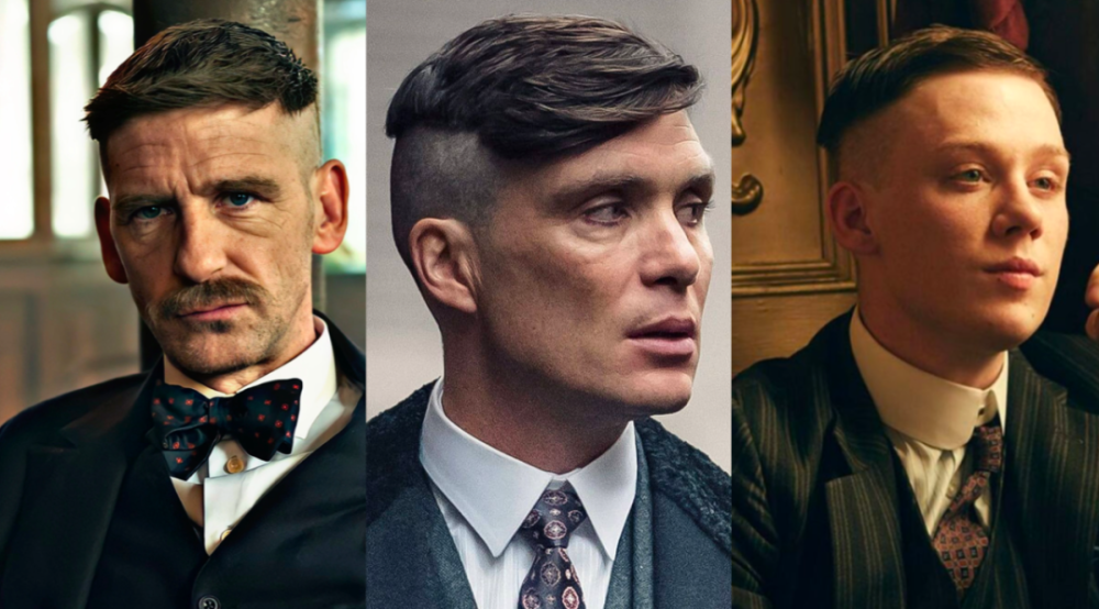 剧中三位男主留的谢尔比发型(shelby haircut),都参考过1920年的犯罪