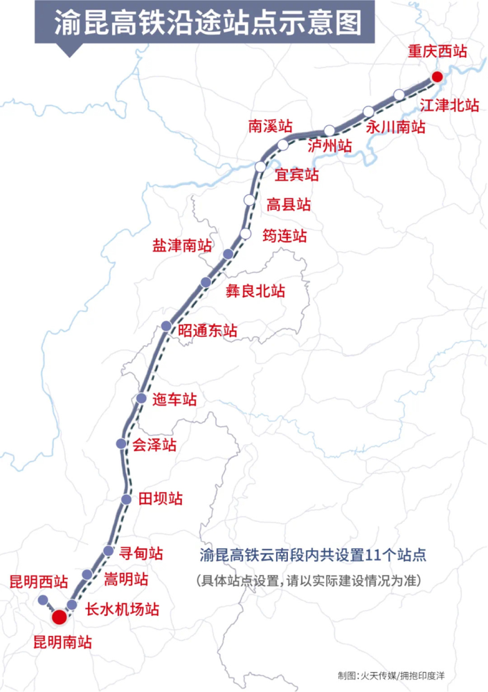 渝昆高铁川渝段开工近一年后昆明西站年内开建