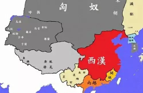 匈奴帝国版图到此时,中原王朝最大的敌人—全盛时期的匈奴帝国,正式