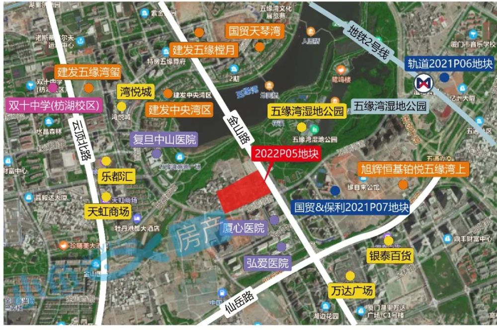 周边新房及参考价:旭辉恒基铂悦五缘湾上(70800元,建发五缘樘月