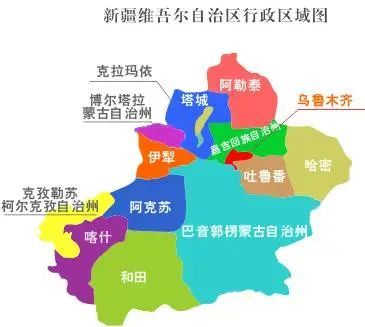 7个地区为哈密地区,吐鲁番地区,阿克苏地区,喀什地区,和田地区,塔城