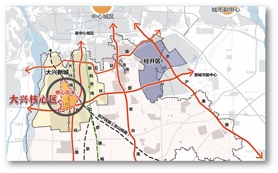 核心,同时还拥有4号线,京雄城际,s6号线和m20号线支线等四条轨道交通