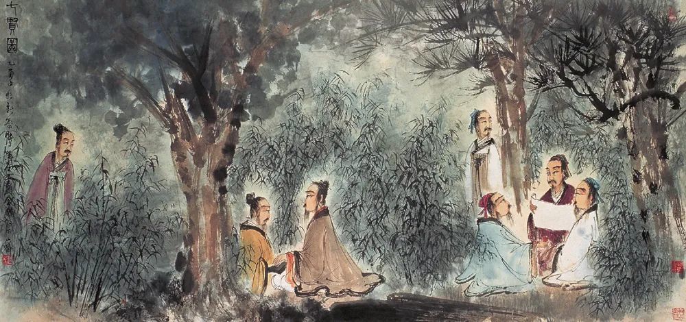 历代画家为何爱画竹林七贤