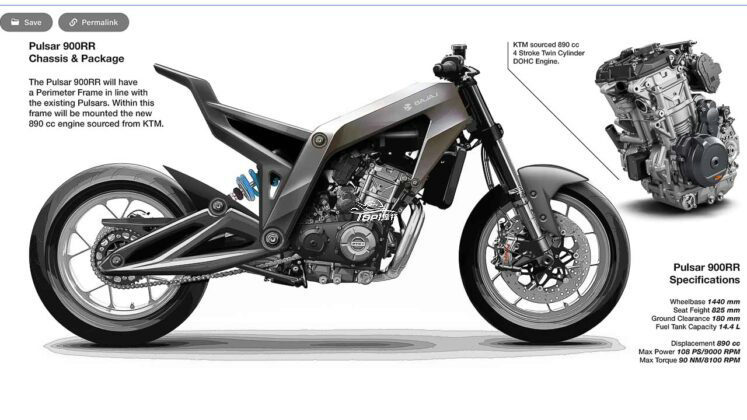 ktm890duke跑车版巴贾杰pulsar900rr