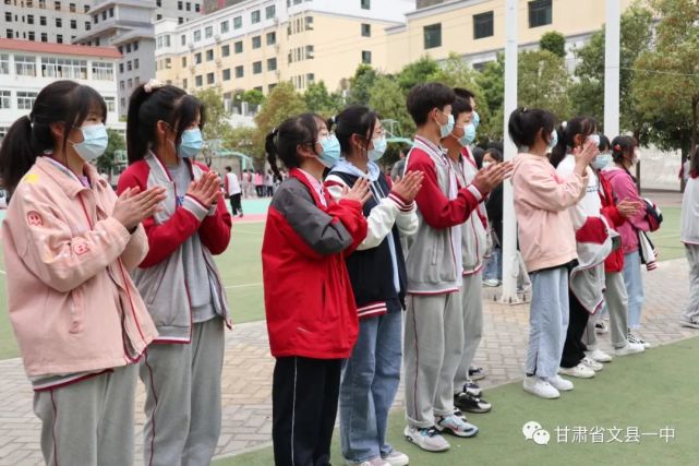 疫情防控期间文县一中学生在校学习生活剪影