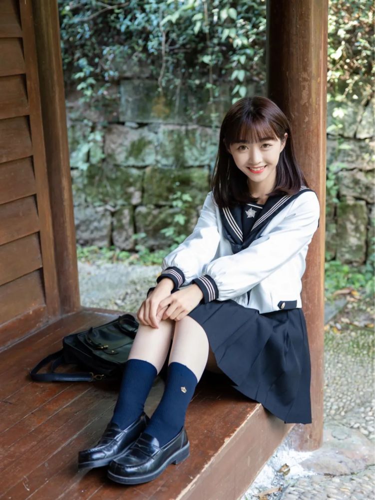 jk制服少女写真元气水手服满满的阳光女孩氛围感
