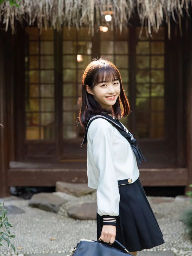 jk制服少女写真元气水手服满满的阳光女孩氛围感
