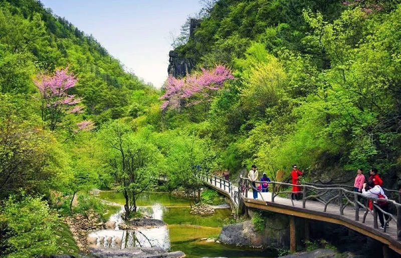 千里江山只此青绿陕西商州秦岭江山景区3月31日开园门票限时免