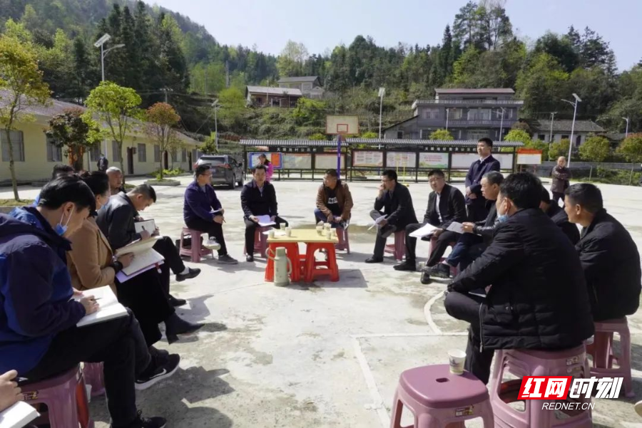 桑植县张冲到官地坪镇天眼池村落实推进乡村振兴工作