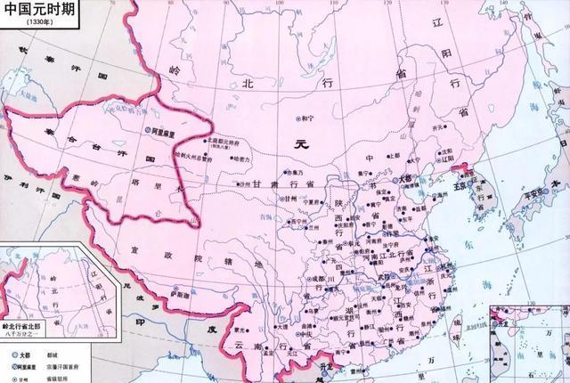 元朝只是大蒙古国的一部分1372万平方公里的版图只占了一半