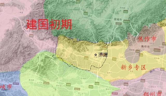 济源市行政区划史轵县为地区母县长期属焦作前身