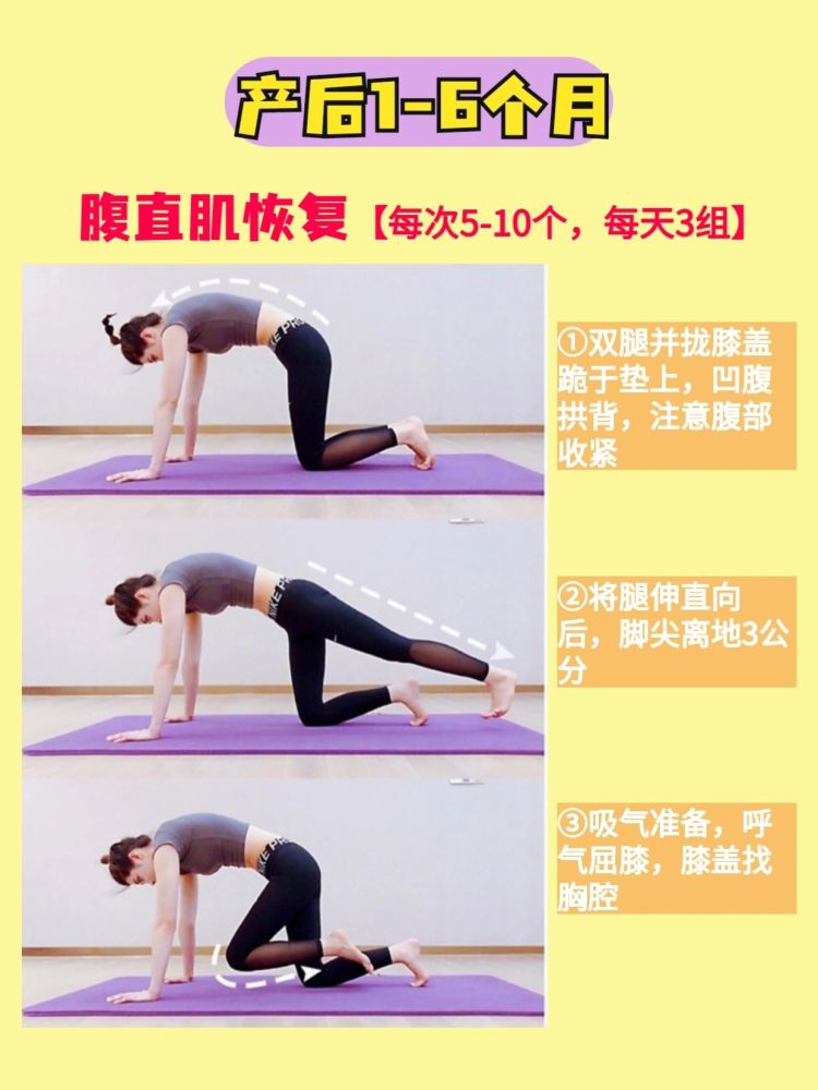 产后修复3个阶段盆底肌腹直肌恢复运动