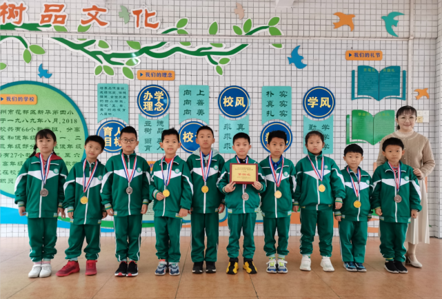 第四名 一9班二年级颁奖照片冠军 二3班亚军 二4班季军 二2班第四名
