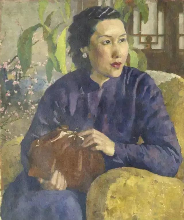 1943年 素描 徐悲鸿纪念馆藏徐悲鸿画第二任妻子廖静文徐悲鸿第一任