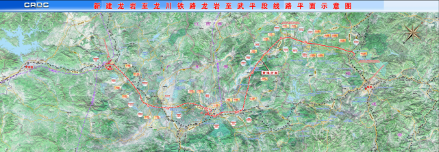 龙龙铁路连接闽粤两省的龙岩和龙川,为双线高速铁路,设计时速250公里