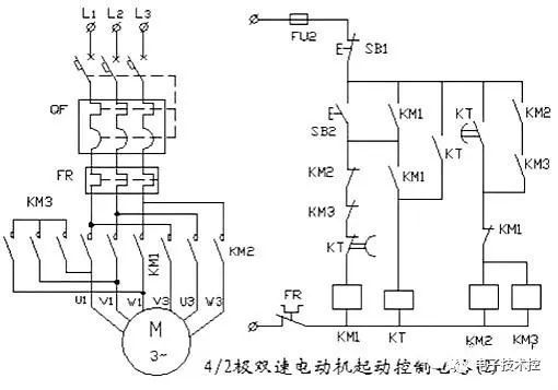 电机控制电路图识图电机控制器原理讲解