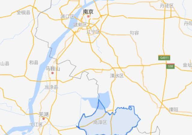 在地理位置之上,高淳区北与南京市溧水区接壤,东与溧阳市毗邻,西北面