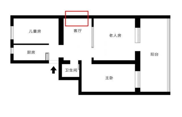 这套房子的户型和19年那套几乎完全相同,只是新房的客厅相比之前多了