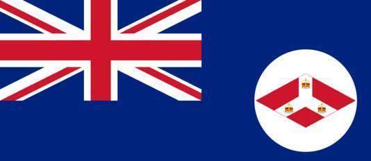 海峡殖民地旗帜槟榔屿,又称"槟城",如今是马来西亚十三个联邦州之一.