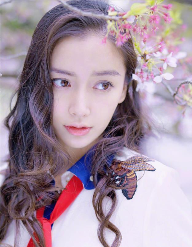 angelababy六年后再赏樱花淡妆浓抹总相宜真是人比花娇