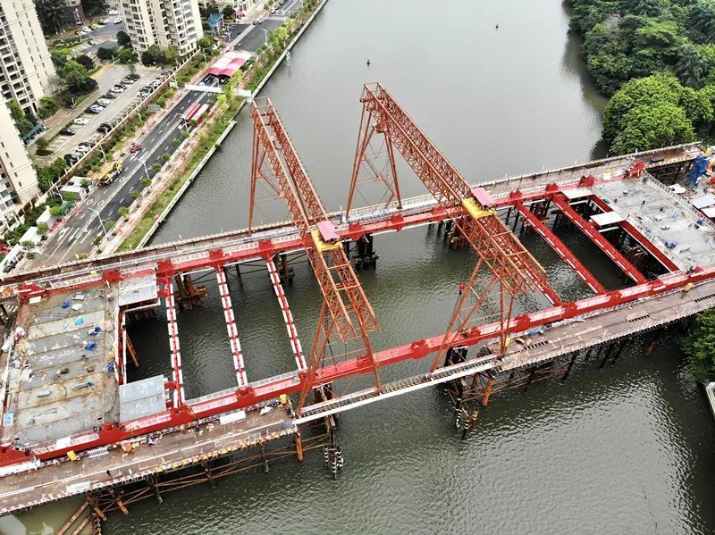 好消息中山岐江河大桥下层桥合龙预计9月全线贯通