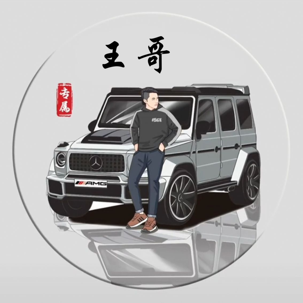 2022年社交平台都在用汽车人物做专属姓氏头像第1期