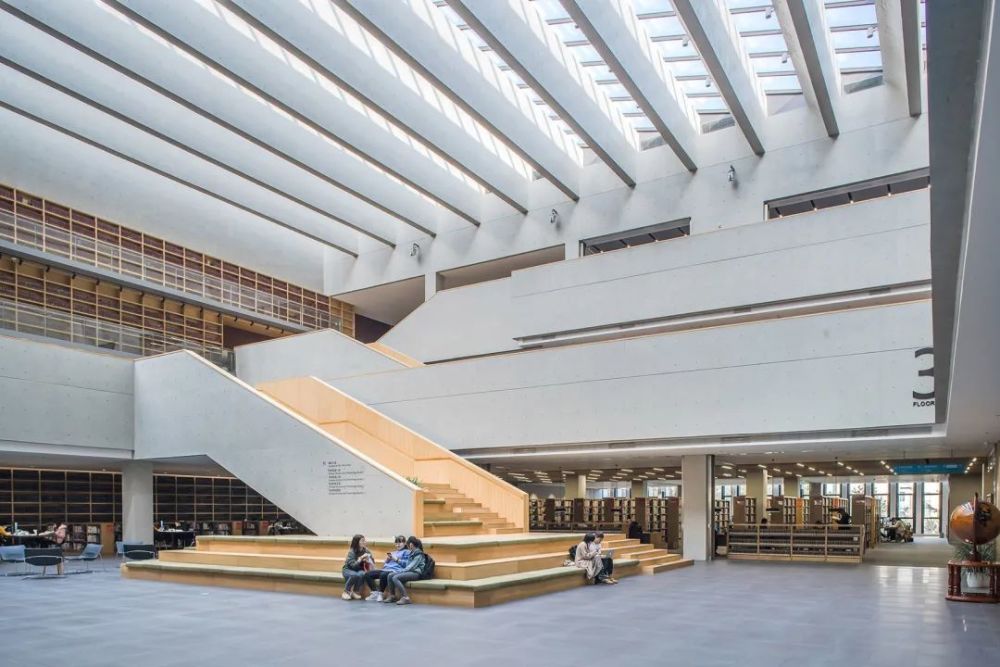 具有社交属性的学习空间北京工业大学逸夫图书馆室内设计wau建筑事务