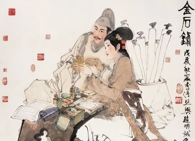 他们在归来堂中读书斗茶,钻研金石,写诗填词,夫妻感情非常深厚.