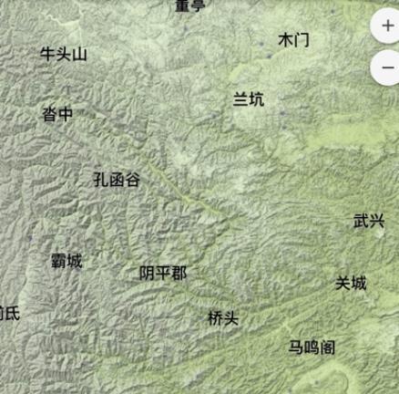 (阴平地形图)姜维付出了惨重的代价才突出重围,赵云之子赵广也在突围