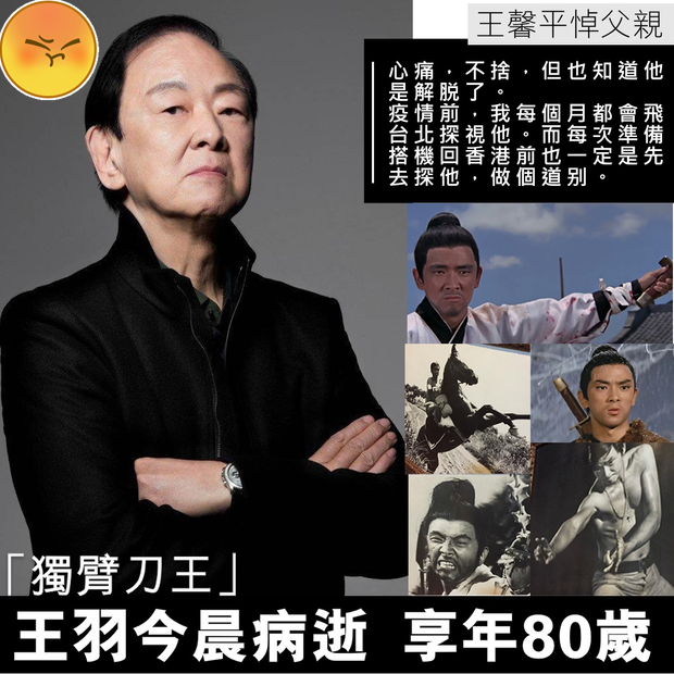 武侠巨星王羽病逝享年80岁曾与林凤娇秘恋半年