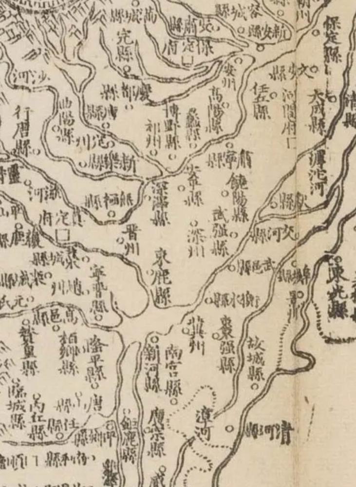 河北省束鹿县清代至今区划变迁