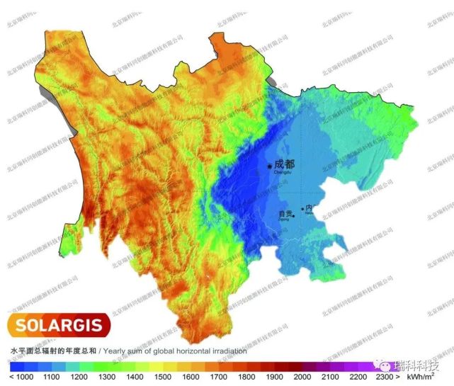 34省级行政区太阳能资源分布图谱(高清大图)