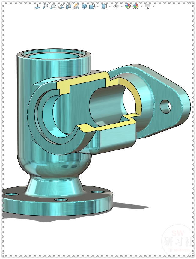 solidworks3d工程图视图的剖面图