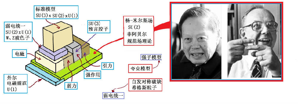 1972年弗里兹希和盖尔曼提出了具有su(3)规范对称性的杨-米尔斯理论