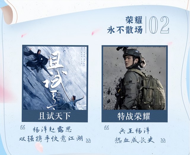 《特战荣耀》热播,《且试天下》定档15日,4月要被杨洋霸屏了