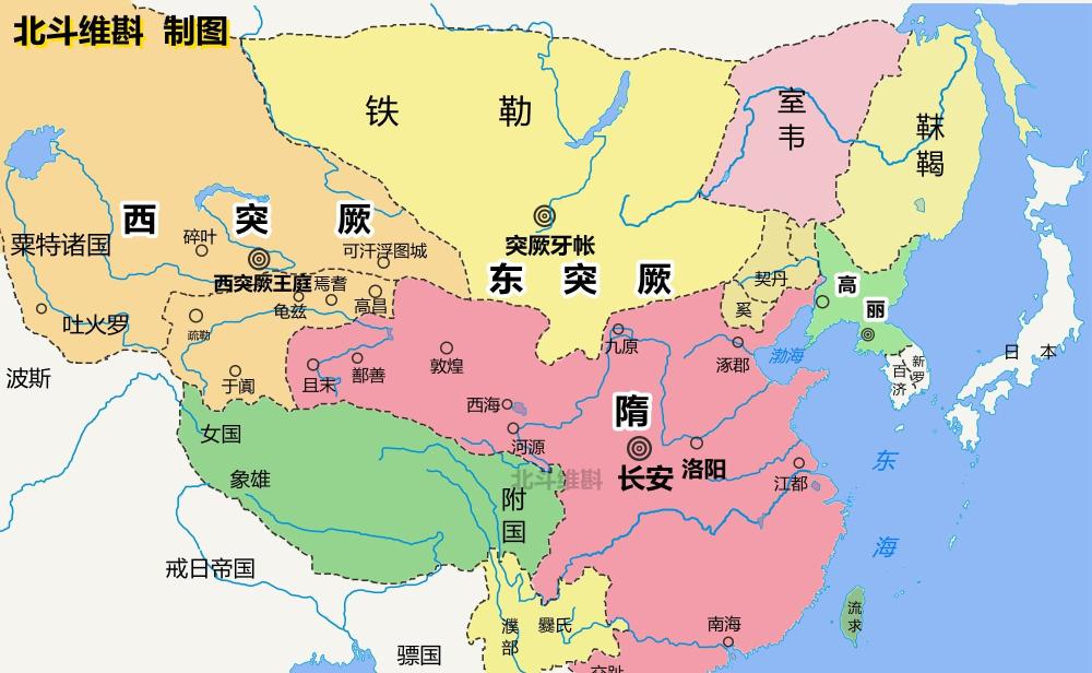 从南北朝对峙到隋朝灭陈从地图看华夏再次统一的历程