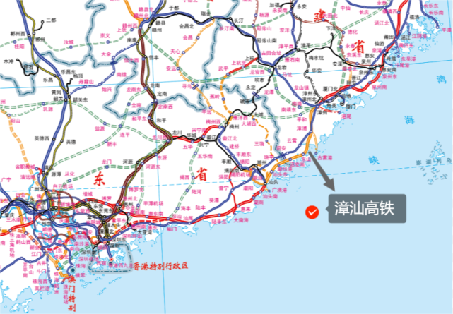 这条漳州至汕头高铁的广东段是广东省2022年重点国铁干线预备项目之一